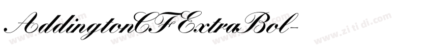 AddingtonCF ExtraBol字体转换
